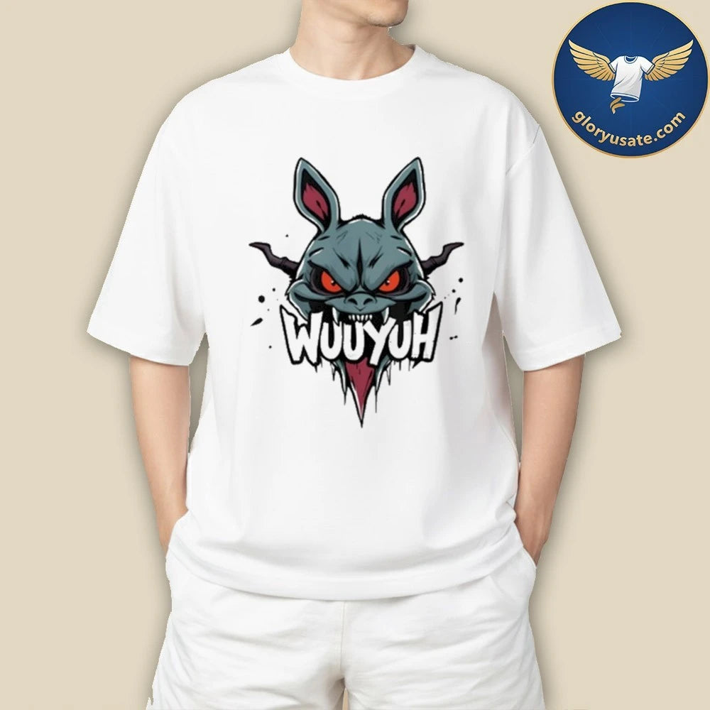 WUUYUH Bat Face T-Shirt