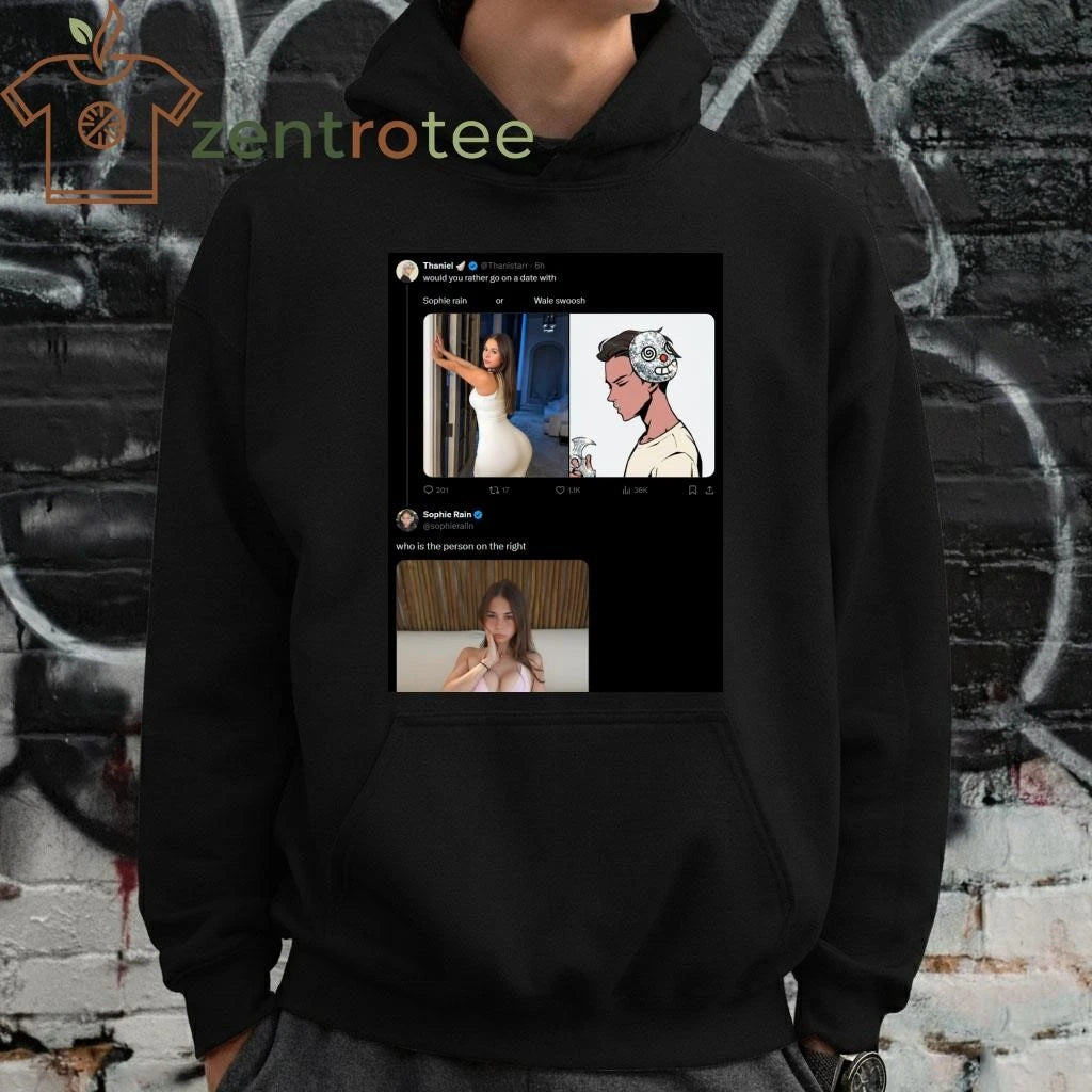 Wale Swoosh Asks Sophie Rain on Dubai Date After Meme Mix-Up tee