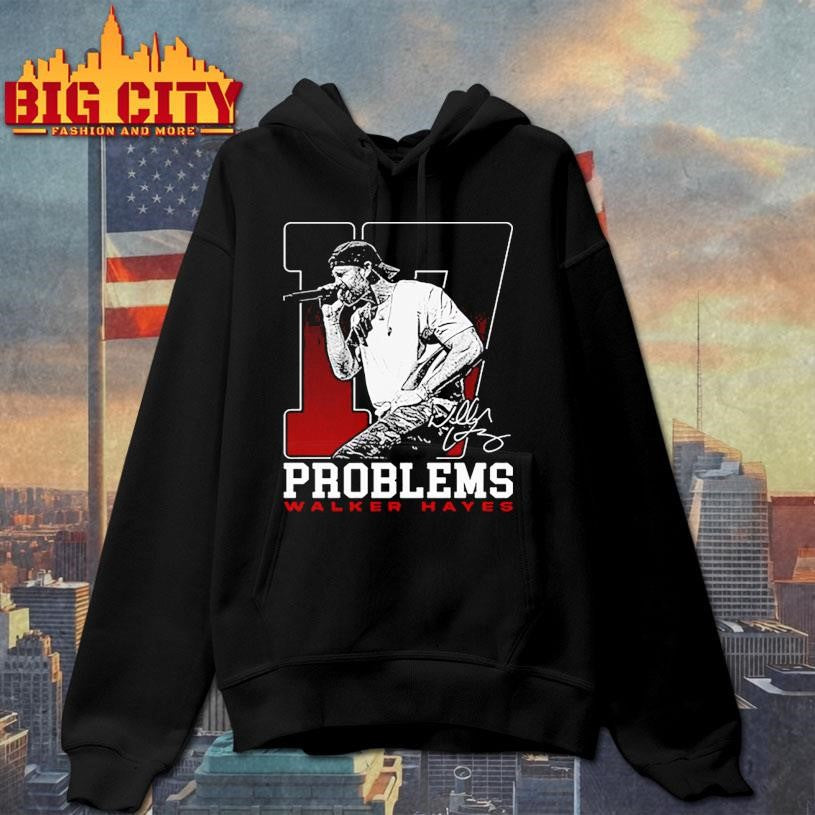 Walker Hayes 2025 Problems Singed signature shirt