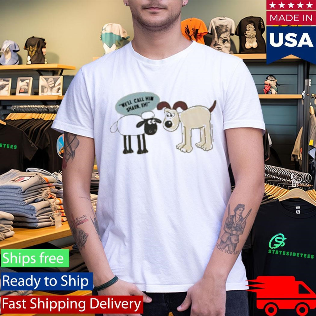 Wallace And Gromit Gromit Meets Shaun Shirt