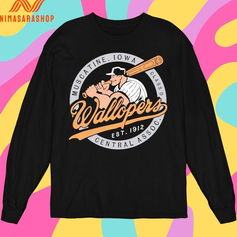Wallopers Muscatine Iowa Class Est 1912 Central Assoc Shirts