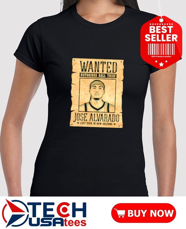 Wanted Notorious Ball Thief Jose Alvarado last seen in New Orleans shirt
