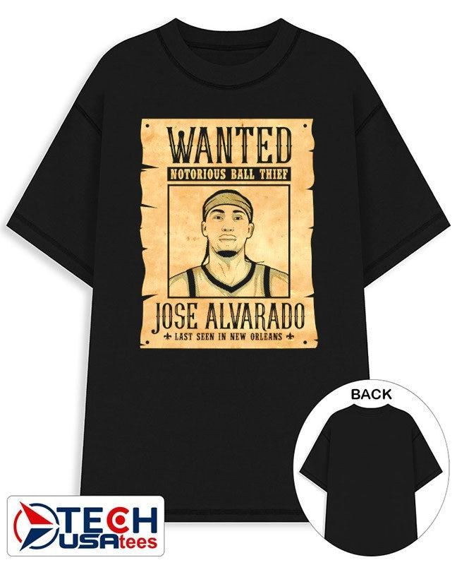 Wanted Notorious Ball Thief Jose Alvarado last seen in New Orleans shirt