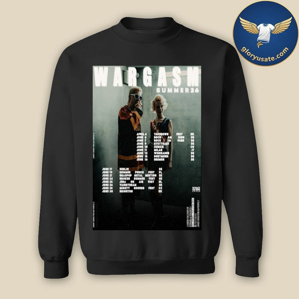 Wargasm Tour Summer 2026 Poster Shirt