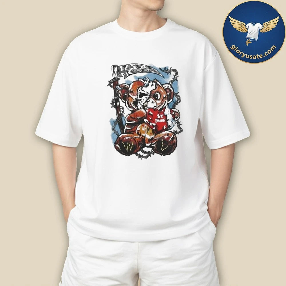 Warren Lotas Be Mine Teddy Grim Reaper Shirt