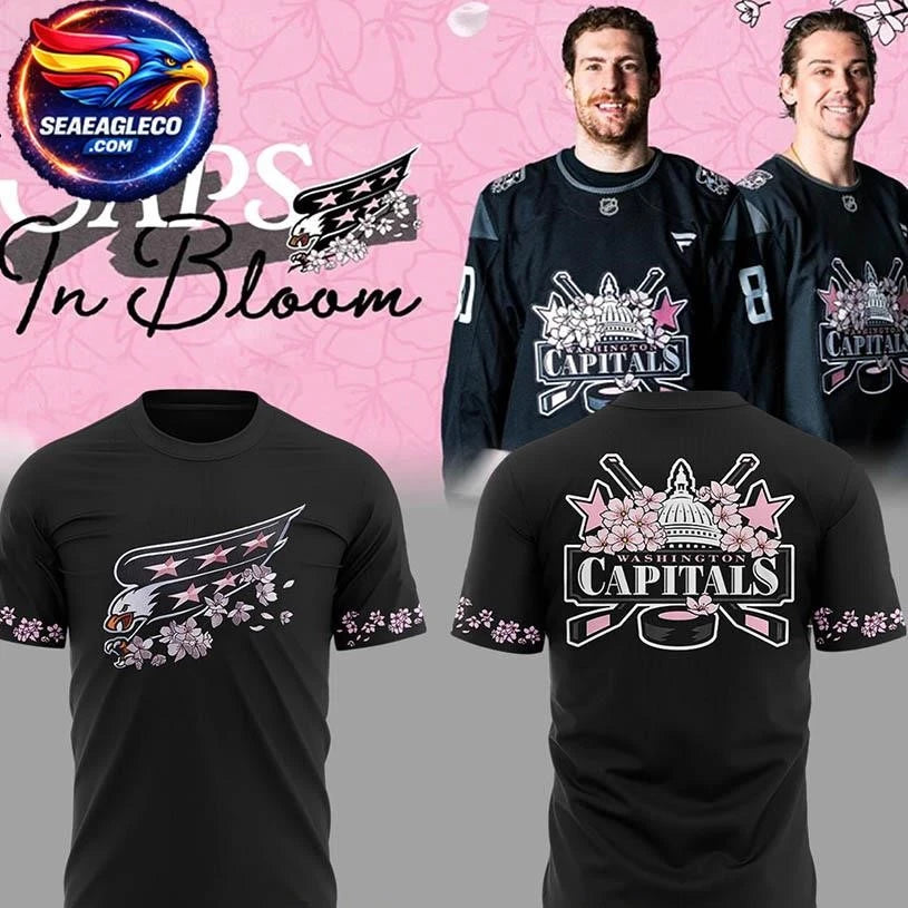 Washington Capitals 2026 Cherry Blossom Night Celebarte Two Sided Shirt