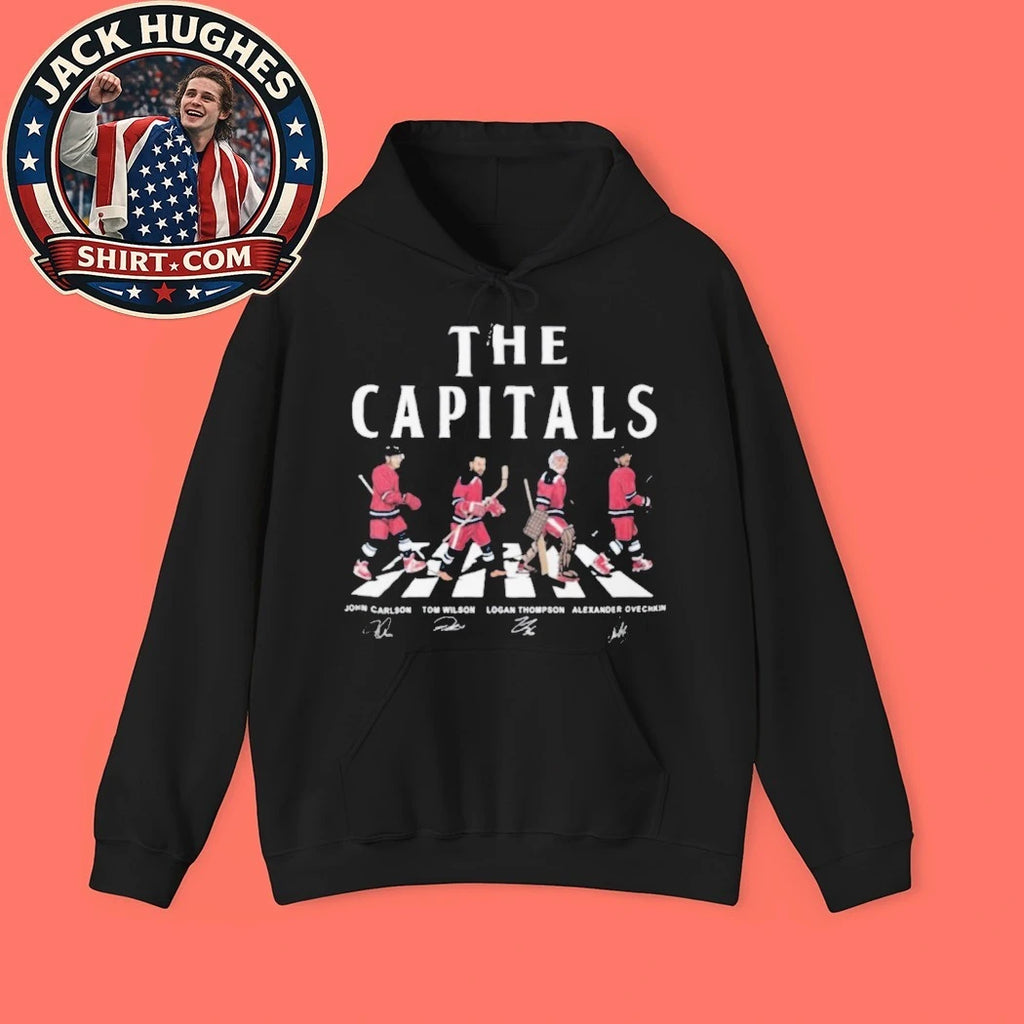 Washington Capitals Abbey Road Hockey Players Signatures Shirt