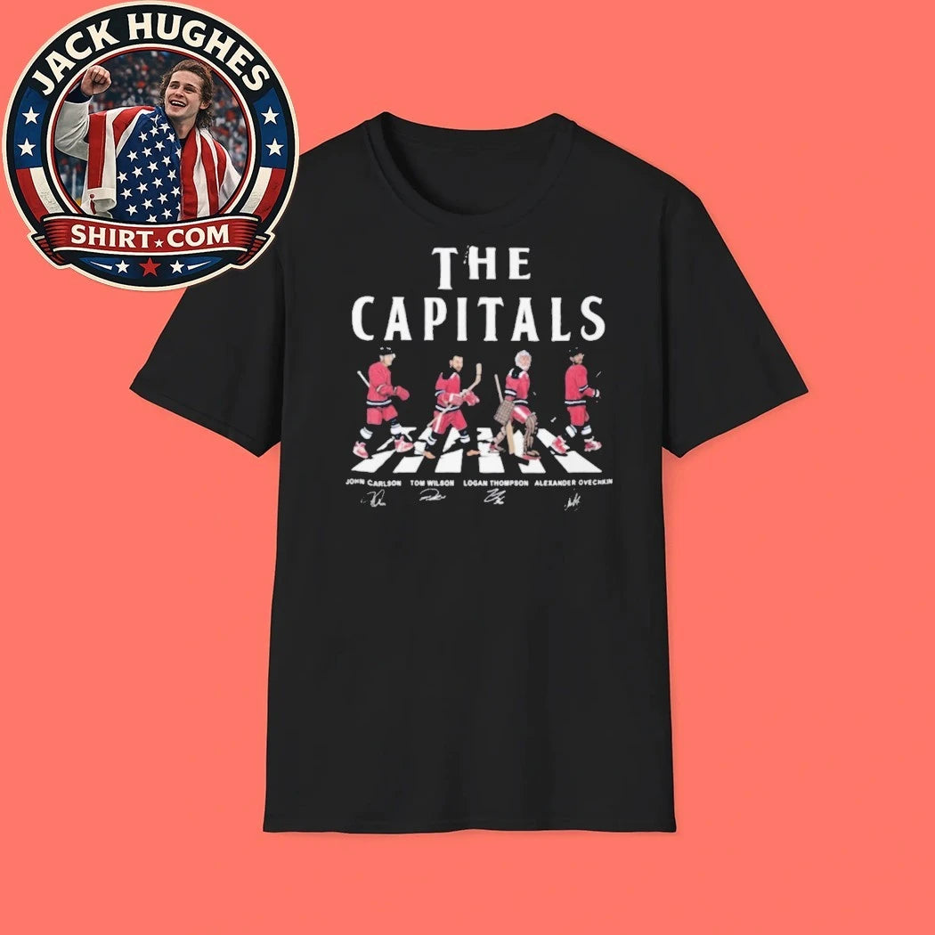 Washington Capitals Abbey Road Hockey Players Signatures Shirt