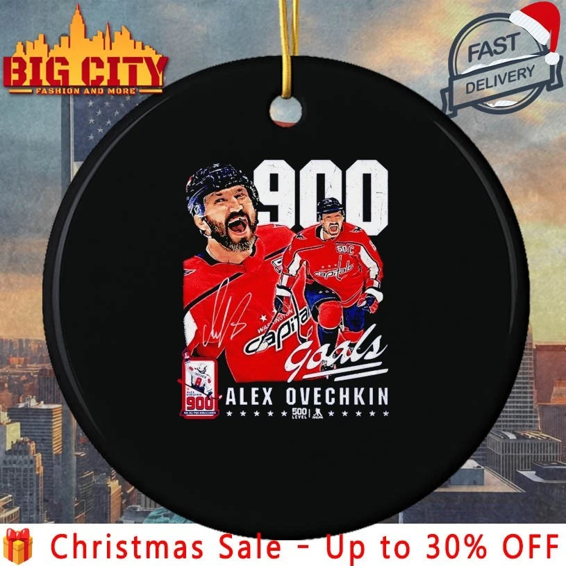 Washington Capitals Alex Ovechkin 900 goal signature shirt