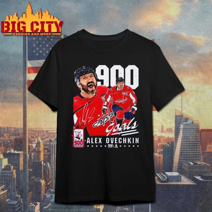 Washington Capitals Alex Ovechkin 900 goal signature shirt