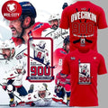Washington Capitals Alexander Ovechkin NHL All-Time Leading Goal Scorer Cross Sticks Edition Two Sided Shirt