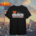 Washington Commanders Players Names Skyline Thank You For The Memories Shirt