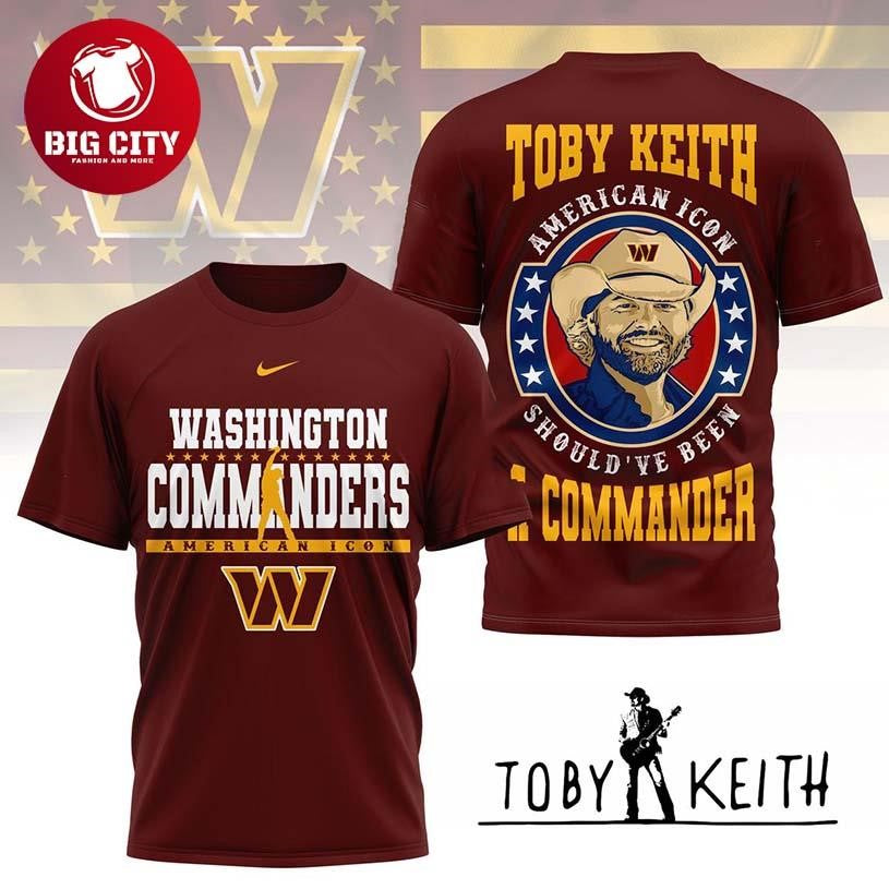 Washington Commanders Toby Keith American Icon Should’ve Been Redskins Two Sided Shirt