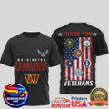 Washington Commanders Veterans Appreciation Armed Forces Two Sided Shirt