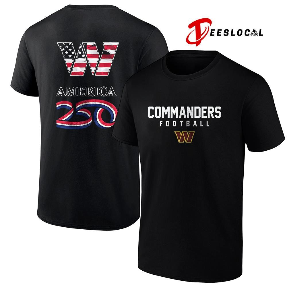 Washington Commanders x 250 years of America camo shirt