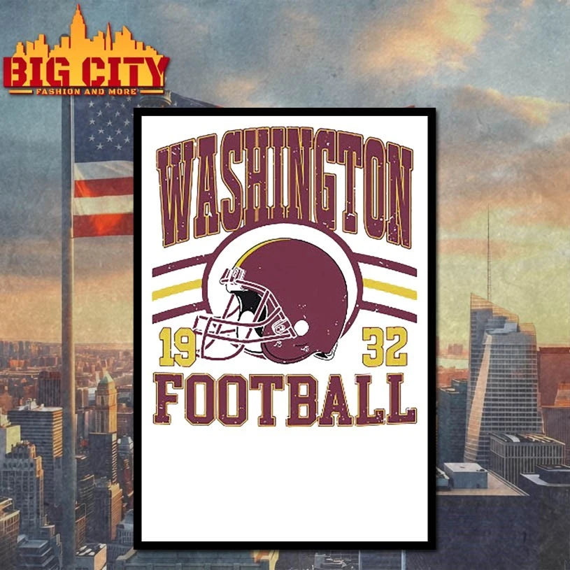 Washington Football Est 1932 helmet shirt