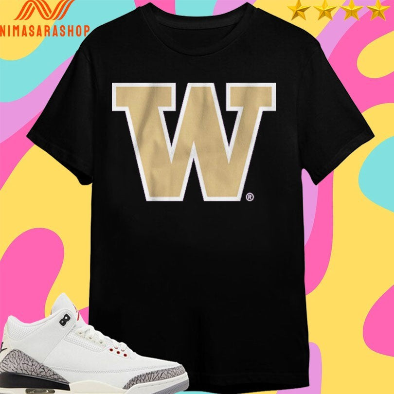 Washington Huskies Men’s Basketball Primary Logo Shirts