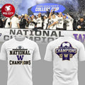 Washington Huskies NCAA Men’s Soccer National Champions 2025 Two Sided Shirt