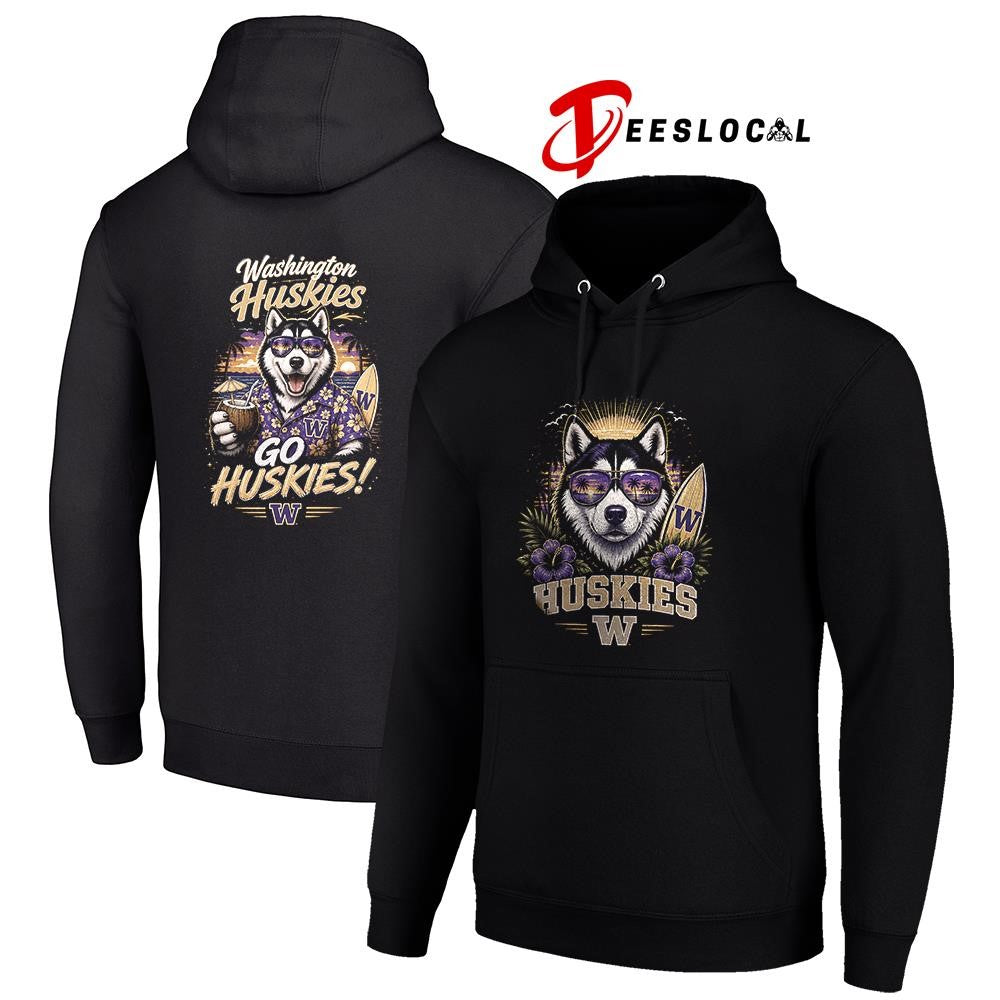 Washington Huskies NCAA Tropical mascot shirt