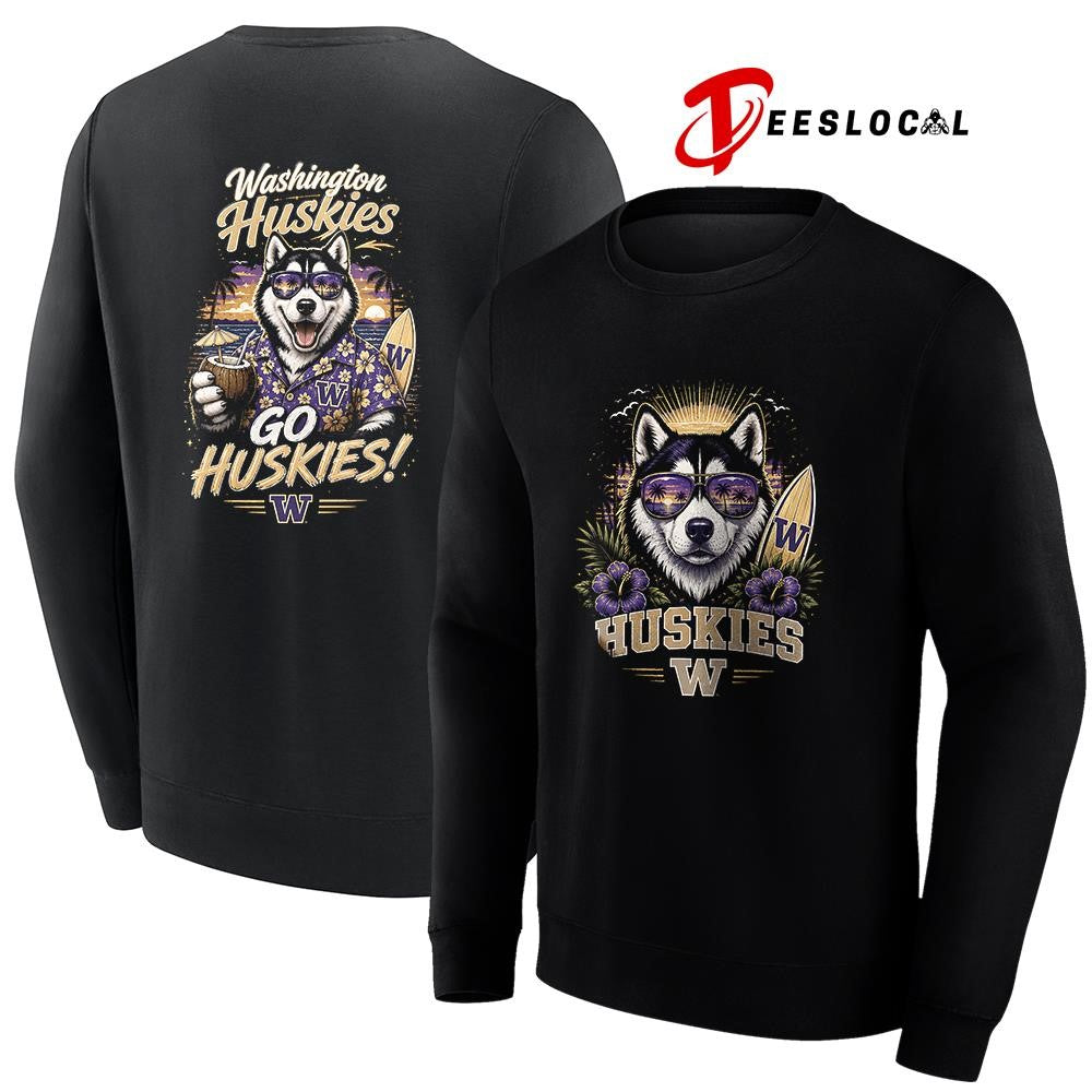 Washington Huskies NCAA Tropical mascot shirt