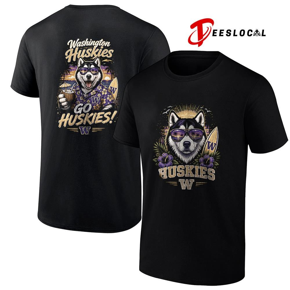 Washington Huskies NCAA Tropical mascot shirt