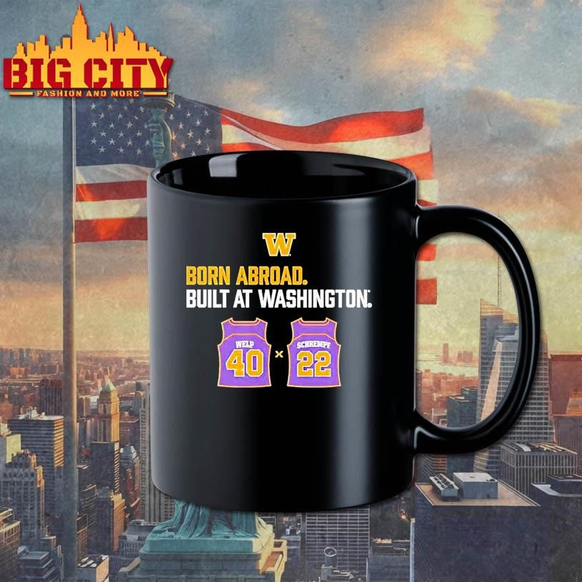 Washington Huskies Schrempf Welp Duo Born Abroad Built At Washington Shirt