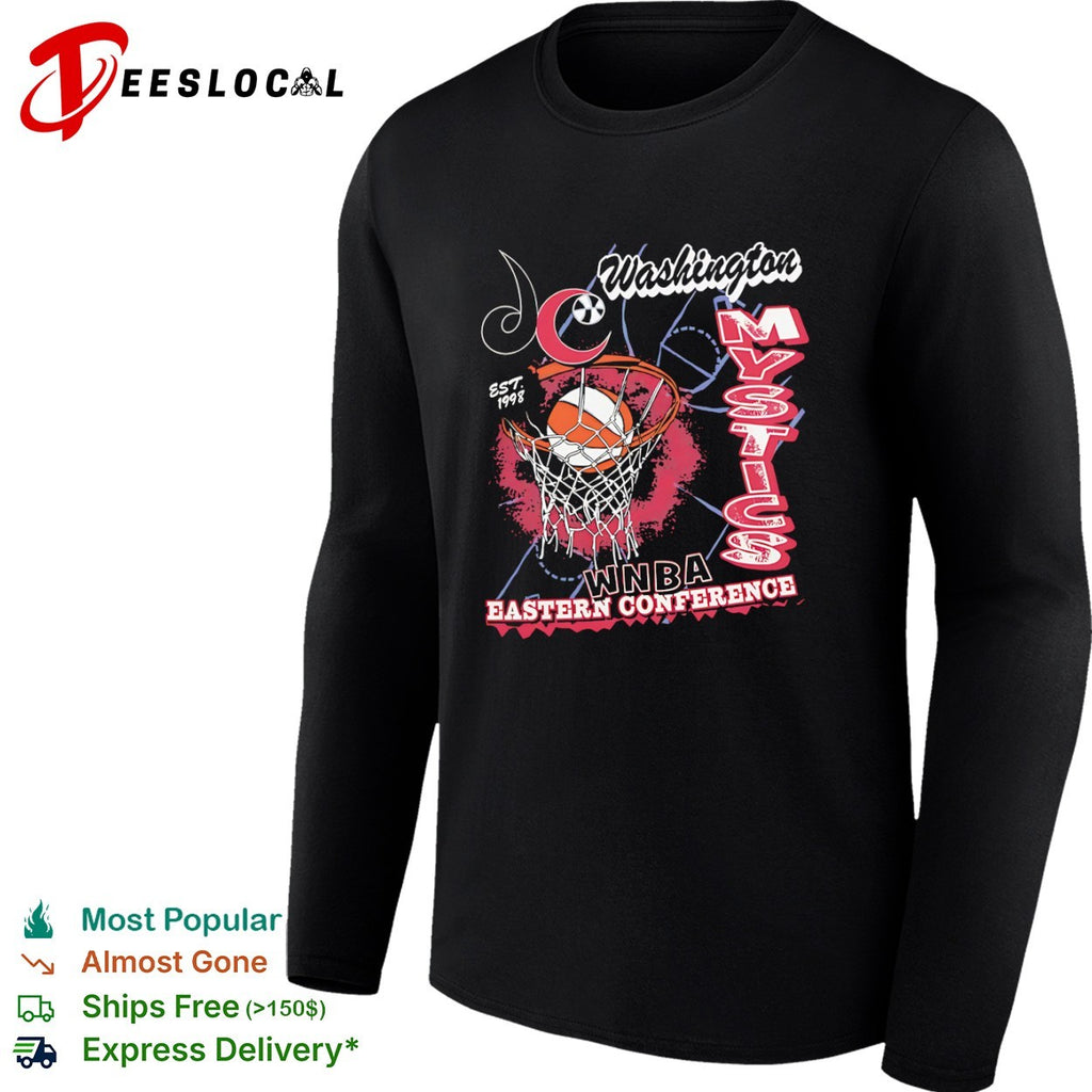 Washington Mystics WNBA Eastern Conference basketball hoop shirt