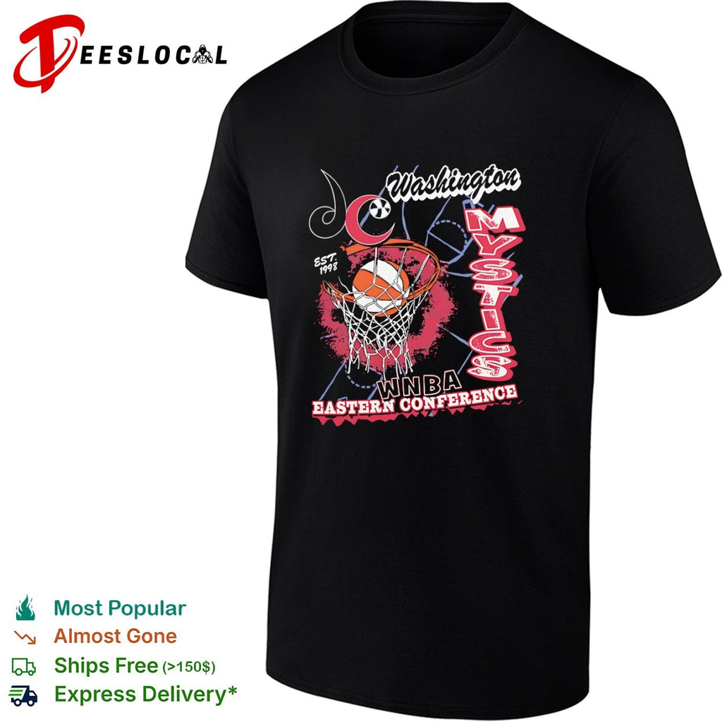Washington Mystics WNBA Eastern Conference basketball hoop shirt