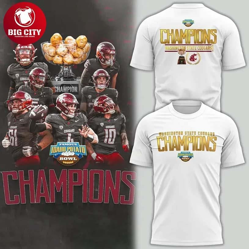 Washington State Cougars Champions Two Sided Shirt