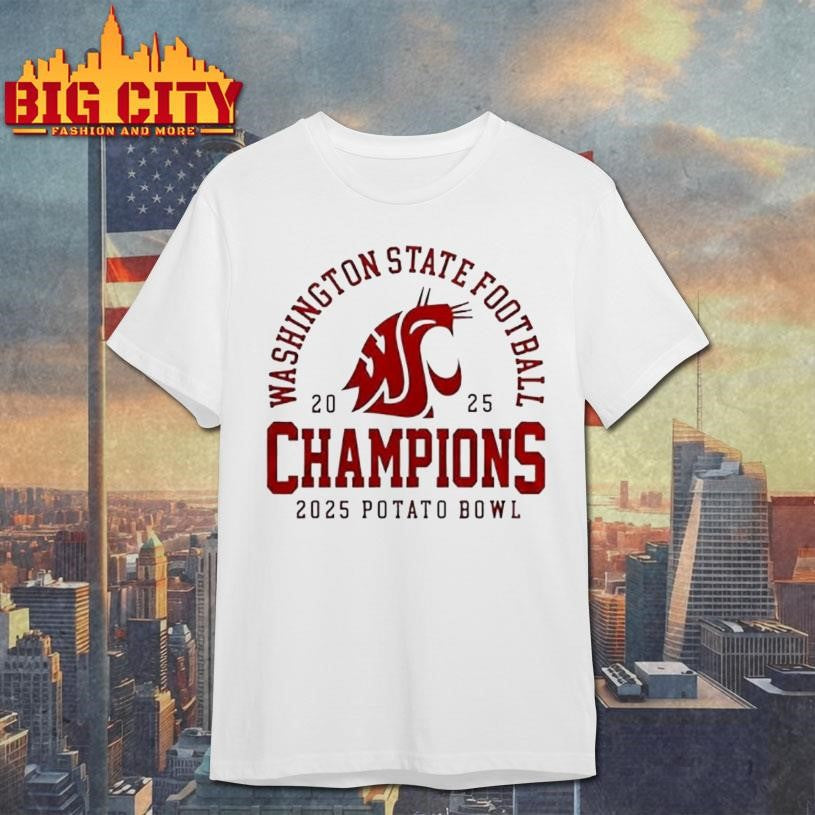 Washington State Football 2025 Potato Bowl Champions Shirt