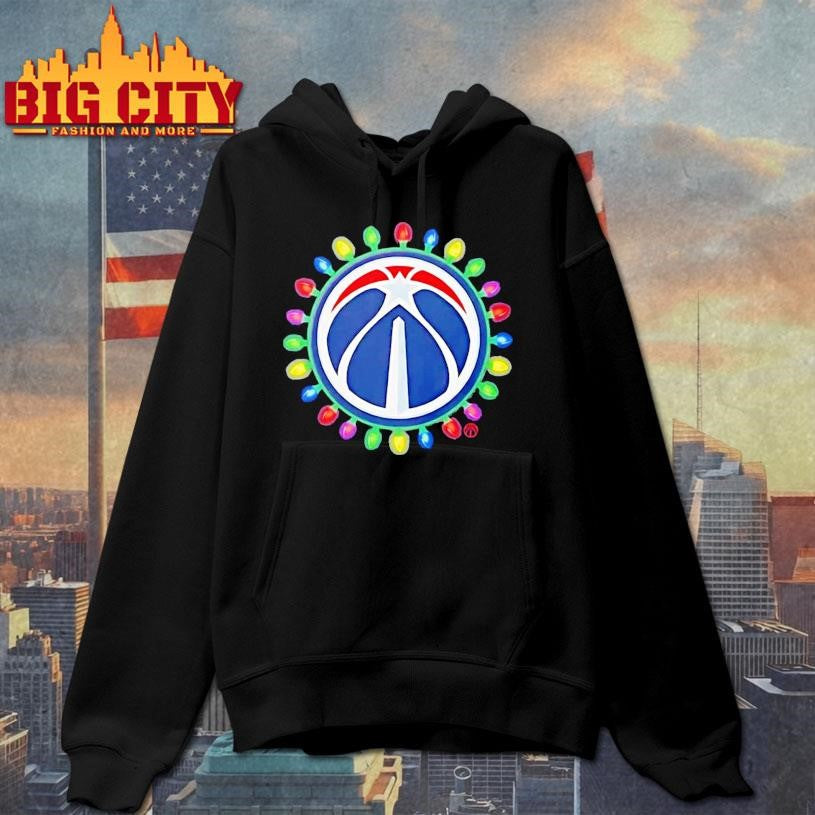 Washington Wizards Logo Holiday Christmas Lights Shirt