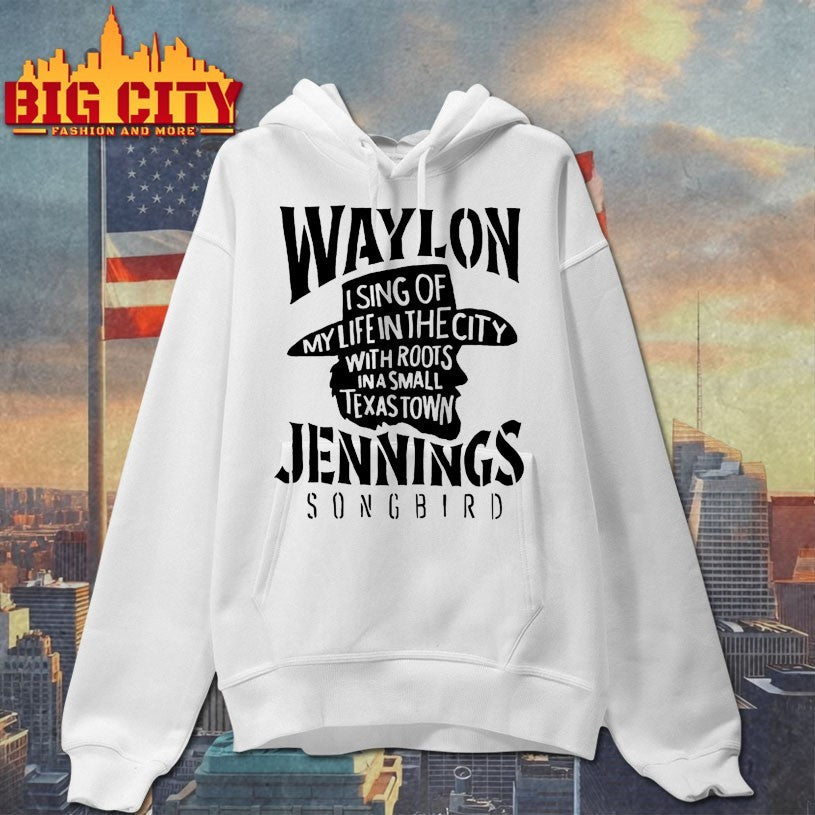Waylon Jennings Cowboy Song Bird Shirts