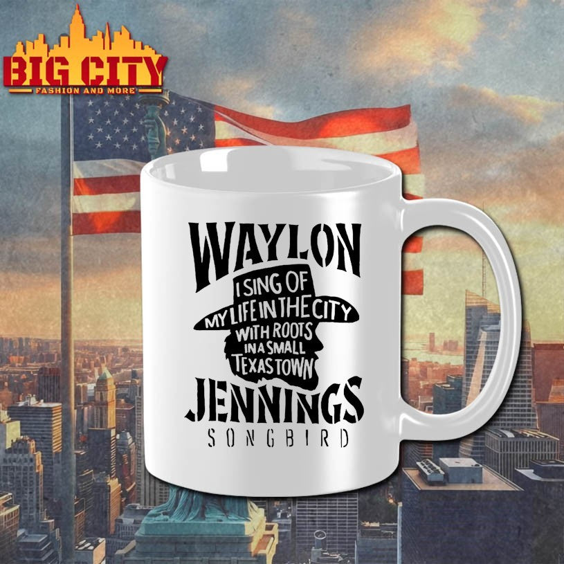 Waylon Jennings Cowboy Song Bird Shirts