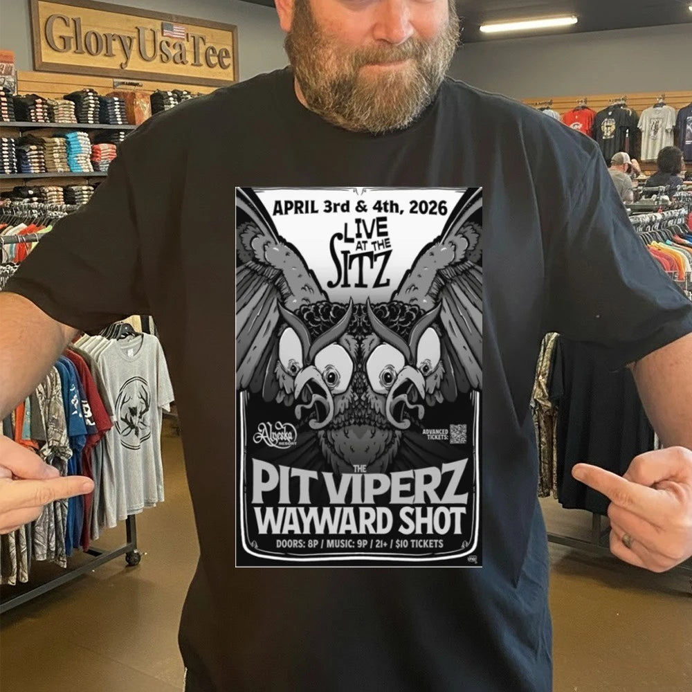 Wayward Shot April 3-4 2026 Live at the Sitz Show Poster Shirt