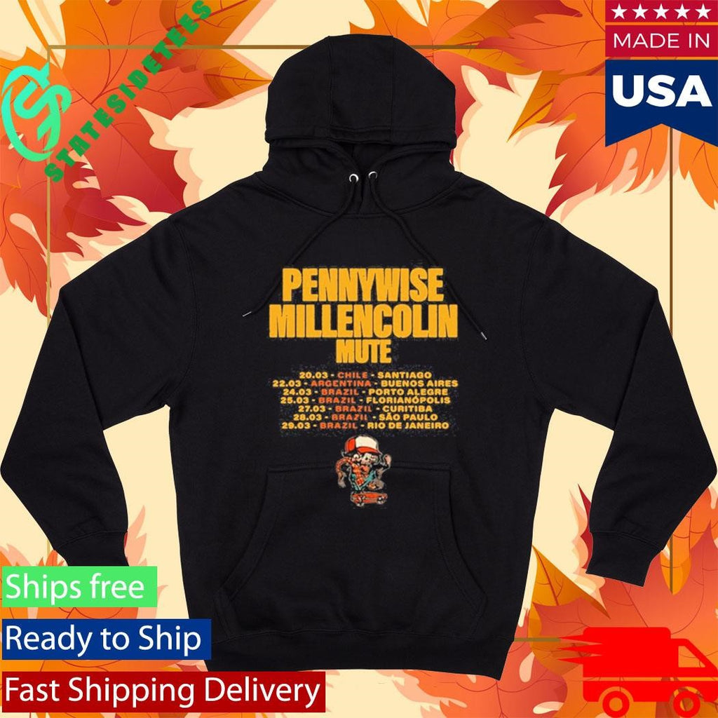 We Are One Tour Pennywise Millencolin Mute Mar 2026 Shirt