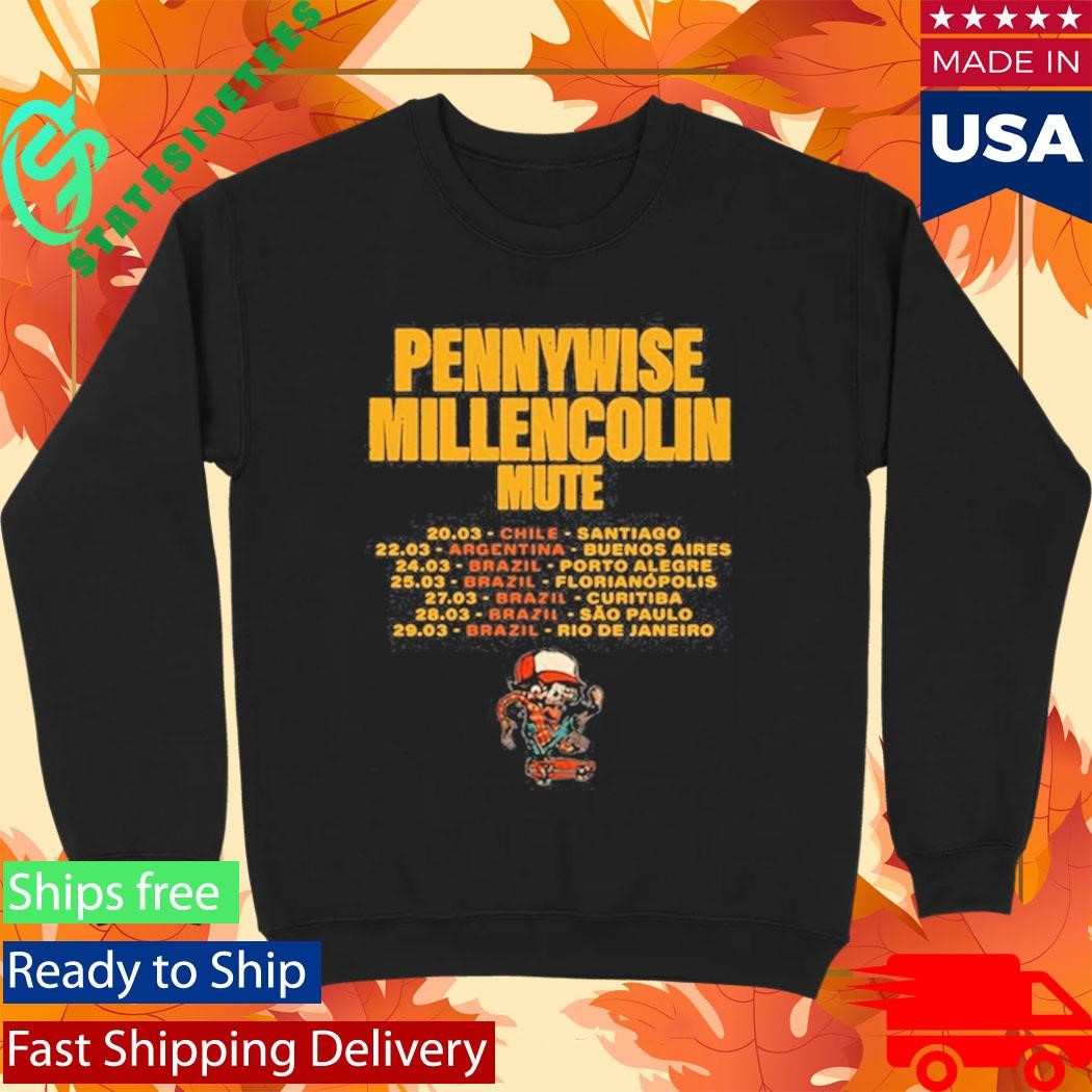 We Are One Tour Pennywise Millencolin Mute Mar 2026 Shirt