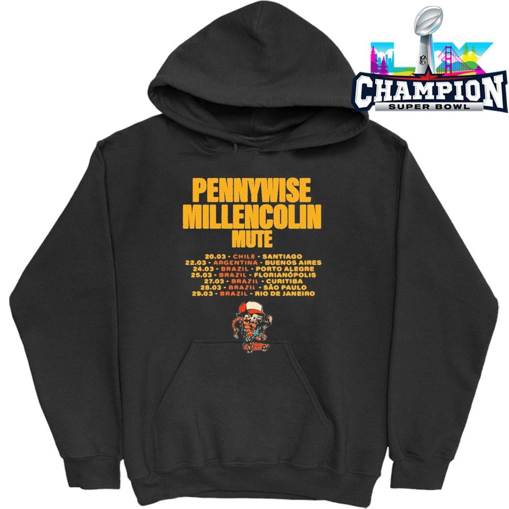 We Are One Tour Pennywise Millencolin Shirt