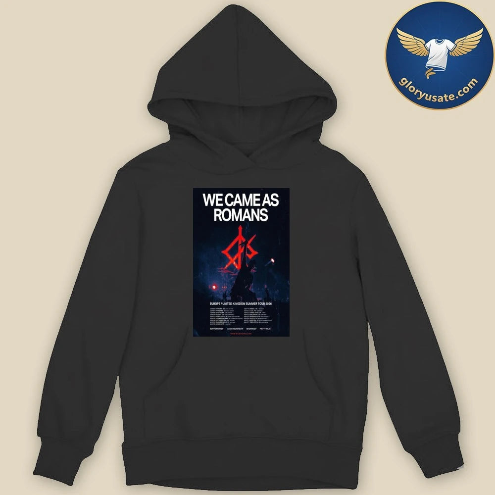 We Came As Romans Europe United Kingdom Summer Tour 2026 Poster Shirt