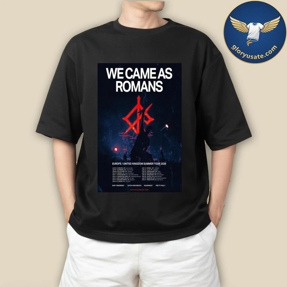 We Came As Romans Europe United Kingdom Summer Tour 2026 Poster Shirt