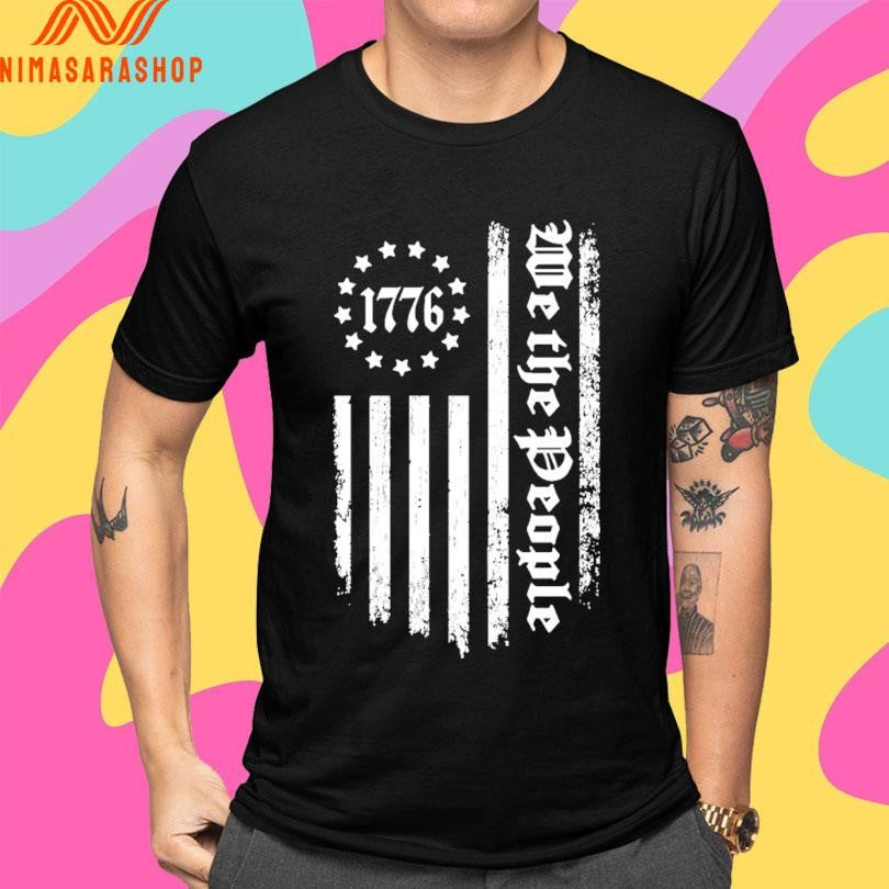 We The People 1776 Flag 13 Stripes Shirts