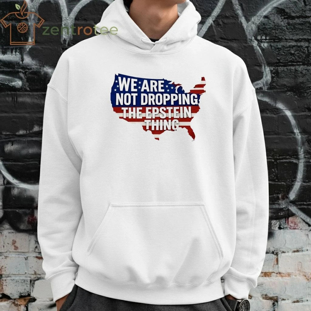 We are not dropping The Epstein thing US flag map tee