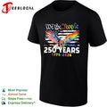 We the People 250 Years 1776 2026 American Flag Pride Eagle Rainbow shirt