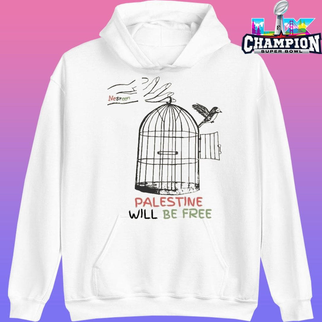 Wear The Peace Nesreen Art Palestine Will Be Free Shirt