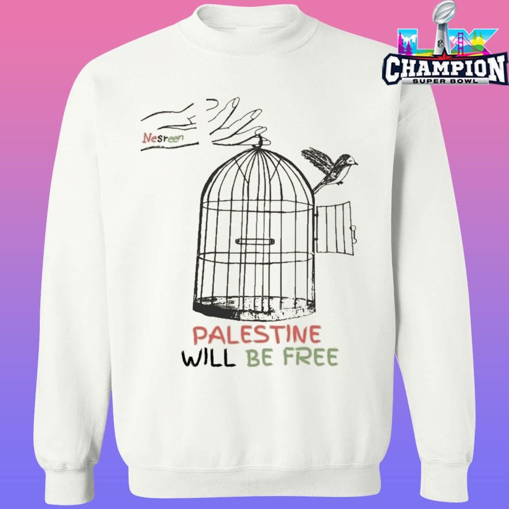 Wear The Peace Nesreen Art Palestine Will Be Free Shirt