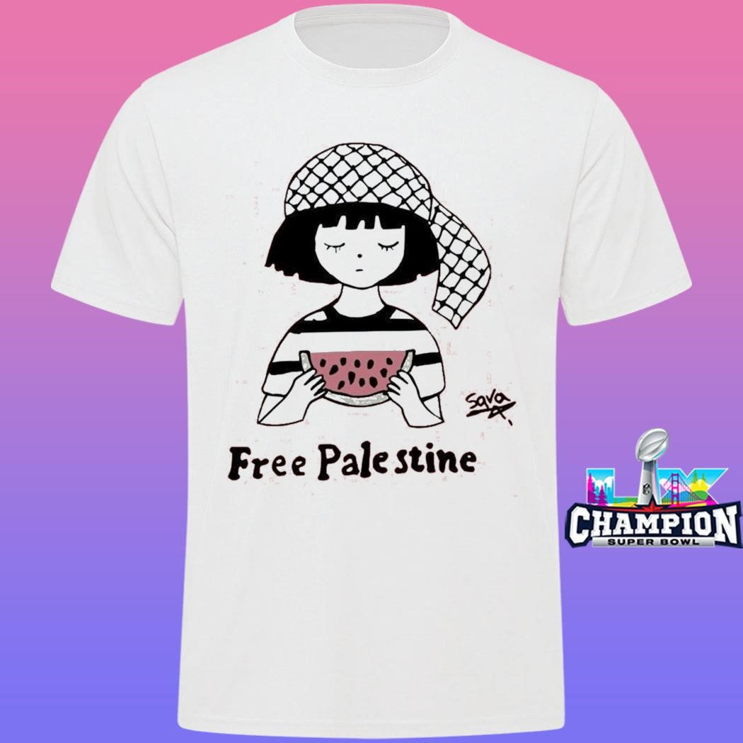 Wear The Peace Sara Art Free Palestine Shirt