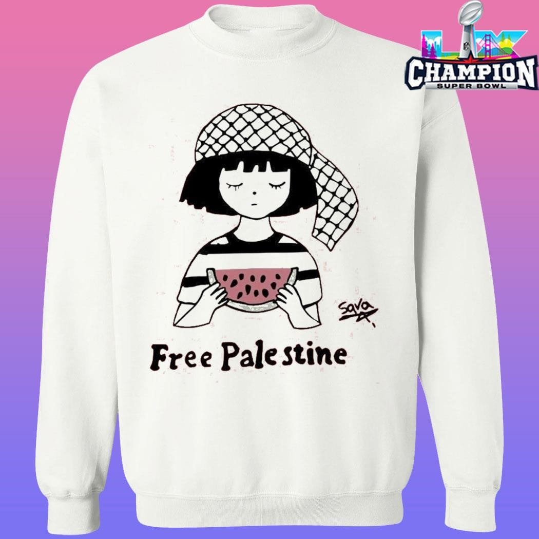 Wear The Peace Sara Art Free Palestine Shirt