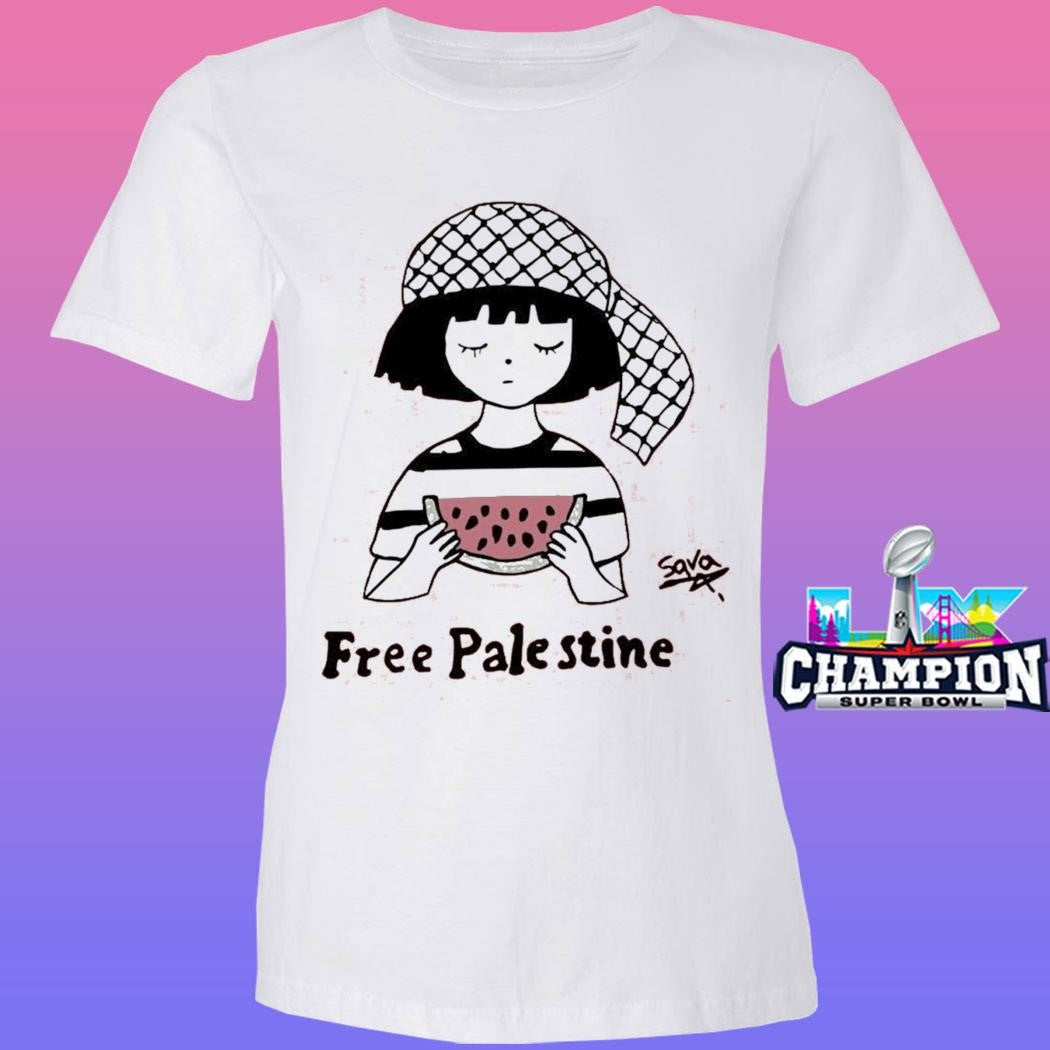 Wear The Peace Sara Art Free Palestine Shirt