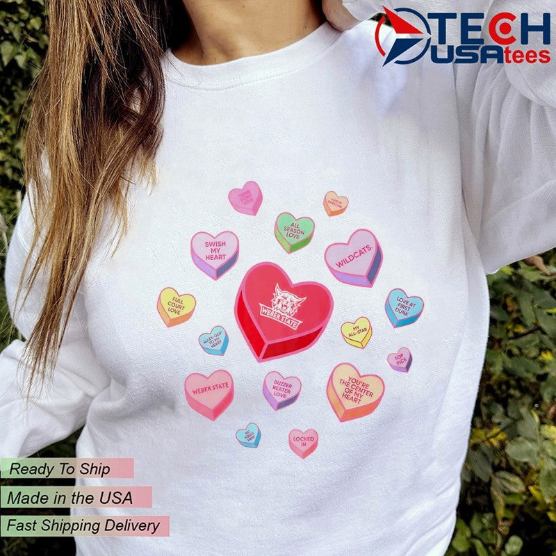 Weber State Wildcats Sweet Talk Valentine’s Day shirt
