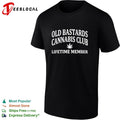 Weed old bastards cannabis club lifetime member leaf shirt