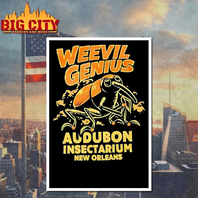 Weevil Genius Audubon Insectarium New Orleans Insect Shirt